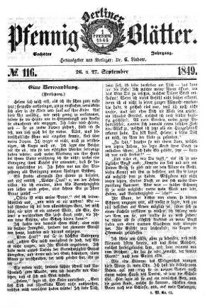 No. 116, 26. u. 27. September
