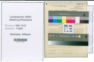 Entnazifizierung Wilhelm Gerhards , geb. 11.04.1895 (Polizeibeamter)