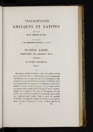 Inscriptions grecques et latines