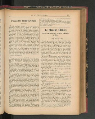Le Marché Chinois.