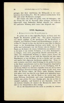 XVIII. Begabungen