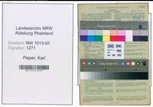 Entnazifizierung Karl Pieper , geb. 17.04.1887 (Elektromeister)