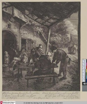 [Die Traktrakspieler; The Backgammon-players]
