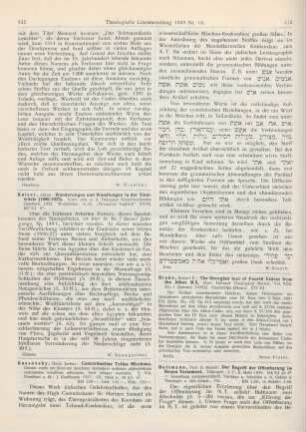412-417 [Rezension] Bultmann, Rudolf, Der Begriff der Offenbarung im Neuen Testament