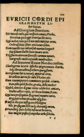 Euricii Cordi Epigrammatum Liber Nonus.