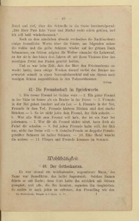 Wohlthätigkeit