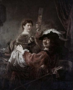 Rembrandt mit Saskia auf dem Schoße