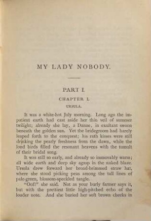 My Lady Nobody : a novel, 1