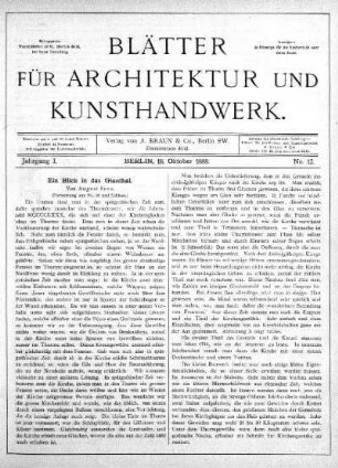 No. 12, 16. Oktober 1888