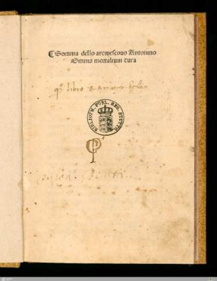 Confessionale "Omnis mortalium cura" : specchio di coscienza