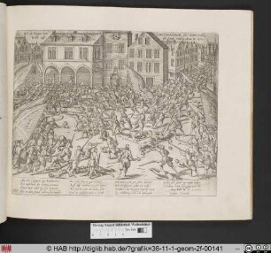 Wie die Burger von Amstelredam der Staten Volck Wider auß der Statt treiben [23.11.1577].