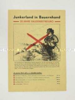 Illustrierte Propagandaschrift zum 20. Jahrestag der Bodenreform