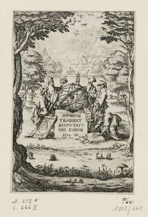 Sphärenmodell, Titelblatt aus: "Sacra Cosmologia"