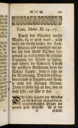 193-216, VI. Bey ausserordentlicher Gelegenheit, über Ebr. XII. 24 - 27.