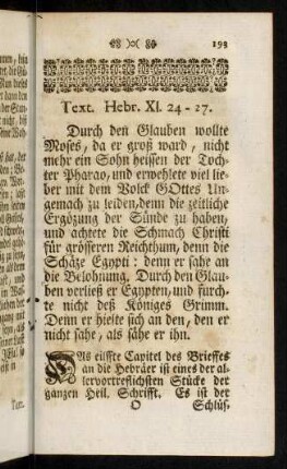 193-216, VI. Bey ausserordentlicher Gelegenheit, über Ebr. XII. 24 - 27.