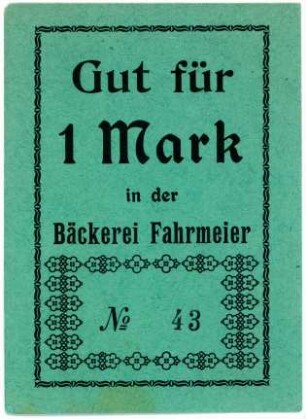 Geldschein / Notgeld, Mark, ohne Datierung?
