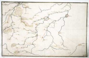 WHK 5 Französisch-Holländischer Krieg von 1672-1678: Karte der Umgebung von Tienen mit Truppenaufstellungen, 1676