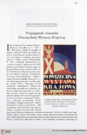71: Propaganda wizualna Powszechnej Wystawy Krajowej : =
