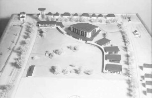 Freiburg: Modell 1:500; neue Stadthalle auf dem Messplatz