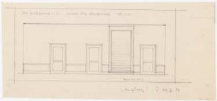 Haus Darré, Berlin-Dahlem Umbau: Wandansichten unterer Flur 1:20