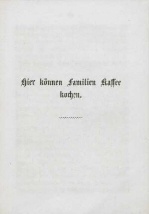 Hier können Familien Kaffee kochen