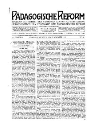 Grundlegende Momente der Ausdruckskultur : Zur Schulreform durch rhythmische Erziehung