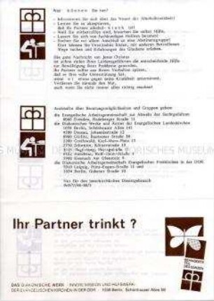 Werbe- und Informationsblatt des Diakonischen Werkes der DDR