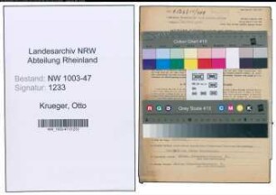 Entnazifizierung Otto Krueger , geb. 15.02.1892 (Angestellter)