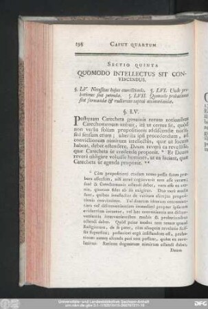 Sectio Quinta Quomodo Intellectus Sit Convincendus.