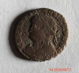 Römische Münze, Nominal Follis, Prägeherr Constantinus I. für Constantinus II., Prägeort nicht bestimmbar, Original