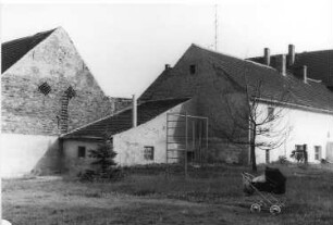 Hoyerswerda-Bröthen-Michalken. Ehem. Mühle, Gartenseite
