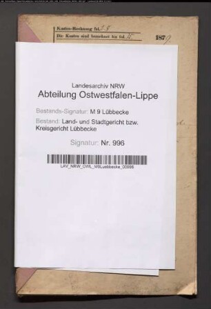 Erblasser: Oevermann gt. Höcker, Friedrich Wilhelm:
