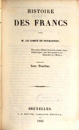 Histoire des Francs. 2