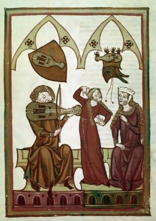 Manessische Liederhandschrift oder Große Heidelberger Liederhandschrift — Herr Reinmar der Fiedler, Folio 312recto