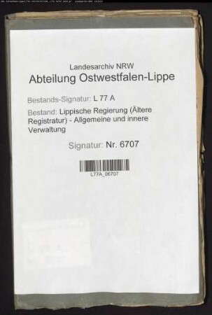 Verordnung wegen Belangung Auswärtiger vor Lippischen Gerichten