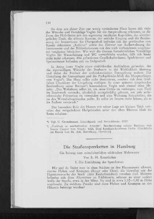 Die Straßensperrketten in Hamburg : Ein Beitrag zum mittelalterlichen städtischen Wehrwesen