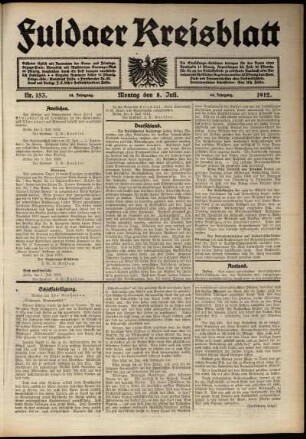 Ausgabe vom Montag, den 08. Juli 1912.