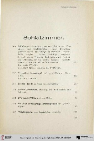 Schlafzimmer (Nr. 209-226)