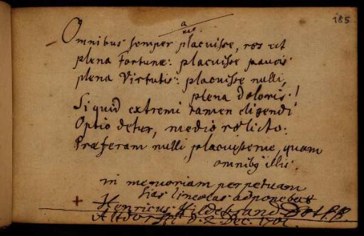 Hildebrand, Heinrich. Altdorf, 02.12.1701.