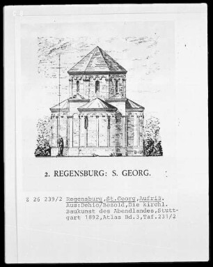 Regensburg, Katholische Kirche Sankt Georg, Aufriss