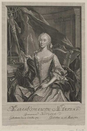 Bildnis der Maria Elisabeth Martens, geb. Ketzler