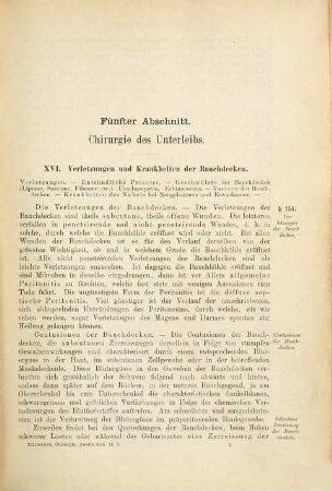 Lehrbuch der allgemeinen und speciellen Chirurgie einschliesslich der modernen Operations- und Verbandlehre, 2,2
