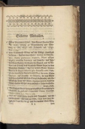 Silberne Medaillen