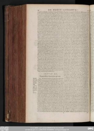 Sectio III. Immundities bonorum operum.