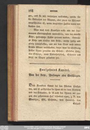 Funfzehntes Kapitel. Von der Rehe, Verfangen oder Verschlagen.