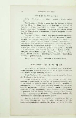 Mathematische Geographie
