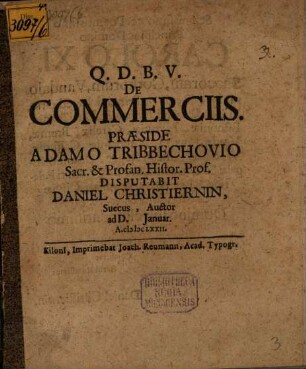 De commerciis