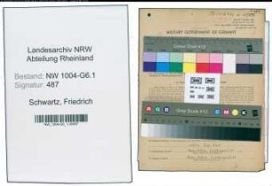 Entnazifizierung Friedrich Schwartz , geb. 20.05.1888 (Vorarbeiter)