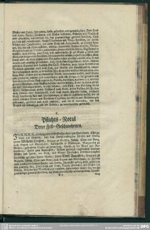 E. Pflichts-Notul Derer Feld-Geschwohrnen