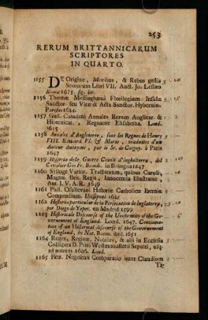 Rerum Britannicarum Scriptores In Quarto.
